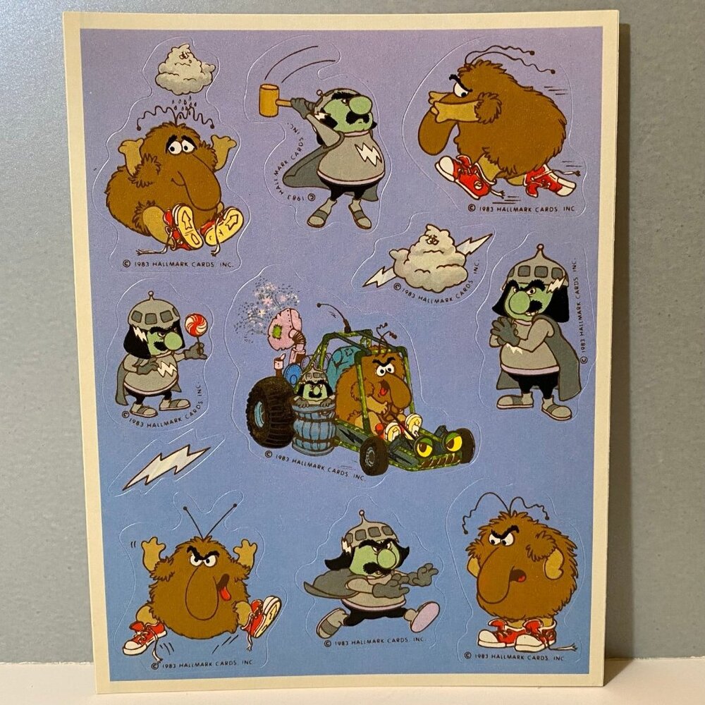 Vintage Hallmark 1983 Rainbow Brite Murky & Lurky Stickers